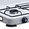 INTEC - Réchaud à gaz 2 feux 3200W Brûleurs fonte amovibles Couvercle Plaque de cuisson Gaz Butane ou Propane GOLD - vignette