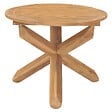 VIDAXL - vidaXL Table à dîner de jardin Ø90x75 cm Bois de teck massif - vignette