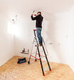 HAILO - Escabeau professionnel de chantier roulant pliable en aluminium 6 marches Hailo - vignette