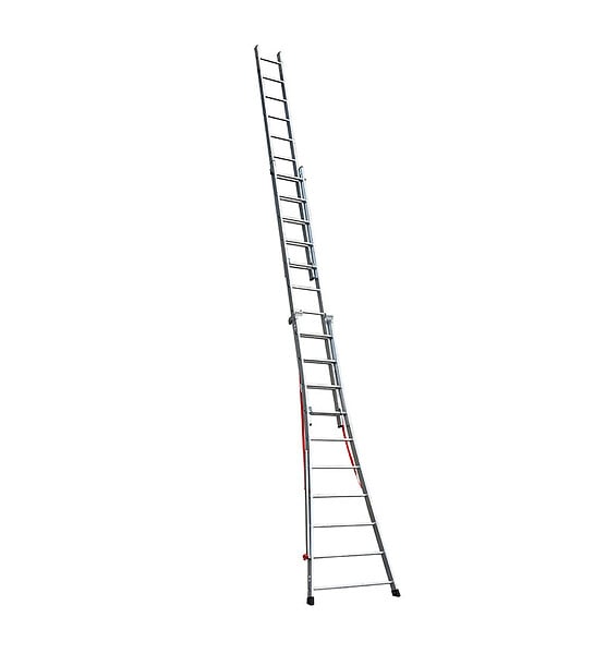 HAILO - Echelle transformable pro 3 plans 3x10 échelons 6m/6,8m en aluminium Hailo Pro - large