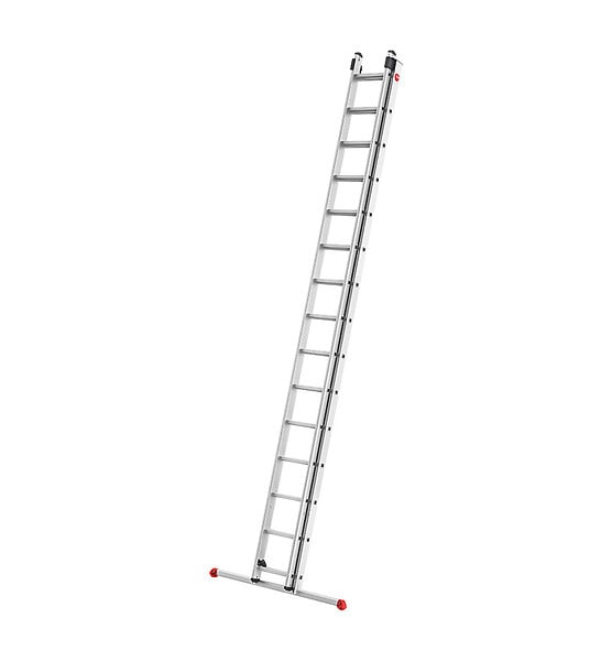 HAILO - Echelle coulissante à  main 2 plans 2x15 échelons en aluminium 7,6m/8,4m Hailo ProfiStep Duo - large