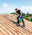 HAILO - Echelle plate de toit en bois pour couvreur avec crochet de toit 4m Hailo Safety Roof - vignette