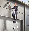 HAILO - Echelle transformable 3 plans 3x12 échelons 8,1m/8,8m en Aluminium Hailo S 120 Pro - vignette