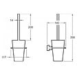 JACOB DELAFON - Porte-balai Eo Moderne Chrome - vignette