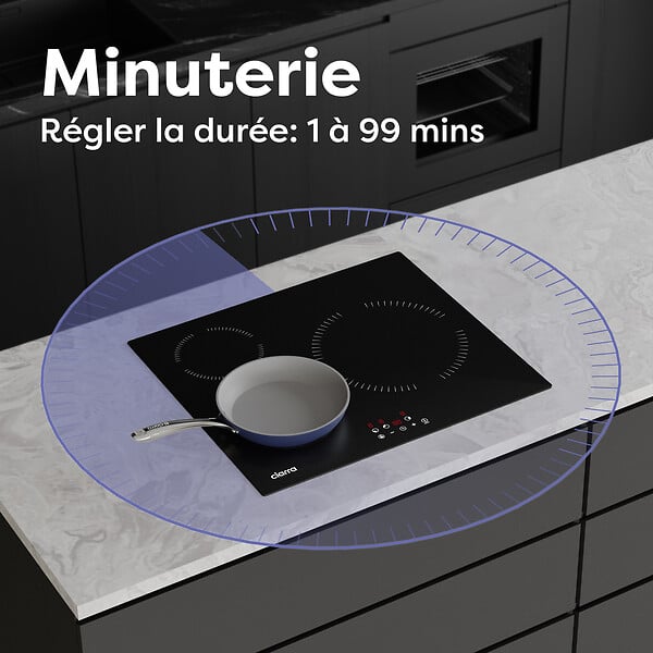 CIARRA - Plaque de cuission induction 3 foyer 59CM 5600W CABBIH3-A - large