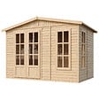 TIMBELA - Cabane en bois avec plancher - l332xP222xH232cm/6m2 - M334FB - vignette