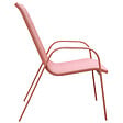 HAPPY GARDEN - Lot de 6 chaises MARBELLA en textilène terracotta - aluminium terracotta - vignette