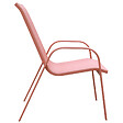 HAPPY GARDEN - Lot de 8 chaises MARBELLA en textilène terracotta - aluminium terracotta - vignette