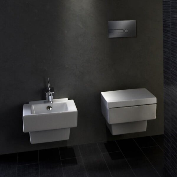 JACOB DELAFON - Cuvette WC suspendu Terrace avec abattant frein de chute déclipsable - large