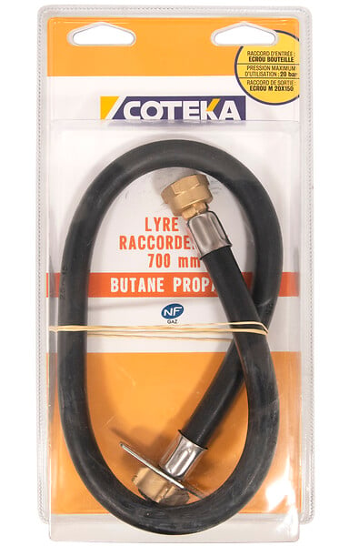 COTEKA - Lyre caoutchouc butane propane 70cm - large