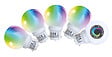 TIBELEC - Pack 5 spheriques led rvb changeante 4w b22. - vignette