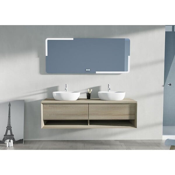 DISTRIBAIN - Meuble de salle de bain SANZA 1600 Scandinave - large