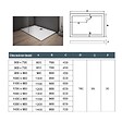 AICA SANITAIRE - Receveur de douche blanc rectangle 90x80cm - vignette
