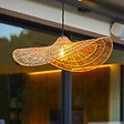 LUMISKY - Suspension MARBELLA Extérieure Jute Beige D63cm - vignette