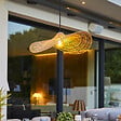 LUMISKY - Suspension MARBELLA Extérieure Jute Beige D63cm - vignette