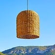 LUMISKY - Suspension GIACOMO Extérieure Rotin Beige H45cm - vignette