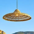 LUMISKY - Suspension Extérieure Herbe Marine Beige D70cm Câble 5m - vignette
