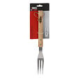 BBQ - Fourchette de barbecue en acier inoxydable avec manche en bois 38 cm - - vignette