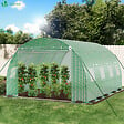 VOUNOT - Serre de jardin tunnel 12m2 en acier galvanise - vignette
