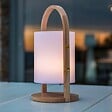 LUMISKY - Lanterne sans fil LED WOODY H37cm - vignette