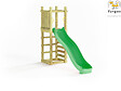 FUNGOO - Aire de jeux Funny 3 Light avec tour et mur d'escalade - Fungoo - vignette