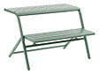 HESPERIDE - Ensemble table et banc de balcon Drilia olive - 2 places - Hespéride - vignette