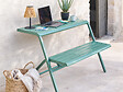HESPERIDE - Ensemble table et banc de balcon Drilia olive - 2 places - Hespéride - vignette