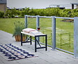 PLUS A/S - Poteau acier carré avec base : 8×8×186cm incl. 1 cache-poteau - vignette