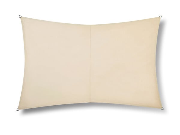 JARDILINE - Voile d'ombrage rectangulaire RIVAGE Grège - 4 x 3 m - Qualité Premium Jardiline - large