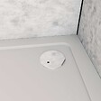 AICA SANITAIRE - Receveur de douche extra-plat rectangle 90x80cm avec une bonde design ultra-mince ,le siphon, le couvercle chromé, intégré - vignette