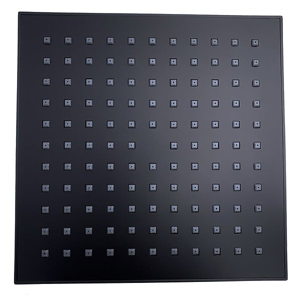 HYDROLAND - BLACKROMA Colonne de douche sans mitigeur hauteur réglable 80 à 115 cm, Noir mat - large