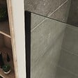 SANIVERRE - ROMA-BLACK Paroi douche Italienne 160x200cm transparent, verre 10mm, profilés noirs - vignette