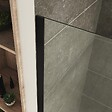 SANIVERRE - ROMA-BLACK Paroi douche Italienne 130x200cm transparent, verre 10mm, profilés noirs - vignette