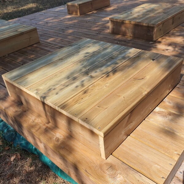 VINUOVO - BLOCKY - Marche d'escalier modulable - 6 planches L-160cm H17cm - large