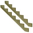 VINUOVO - Pack 2 pièces - Limon bois autoclave - 7 marches - H 119cm - vignette