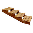 VINUOVO - Escalier bois avec marches XL h55cm 4 m l60cm ouvert - vignette