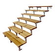 VINUOVO - Escalier OSLO métal et pin - H 122cm -7 marches -largeur 120cm -- sans contre marches - vignette