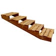 VINUOVO - Escalier bois avec marches XL h68cm 5 m l60cm ouvert - vignette