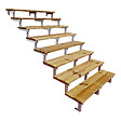 VINUOVO - Escalier OSLO métal et pin - H 139cm -8 marches -largeur 160cm -- sans contre marches - vignette