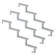 VINUOVO - Pack 3 pièces - Limon acier galvanisé 4 marches - H 68cm - Option contremarches - vignette