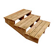 VINUOVO - Escalier bois avec marches XL h42cm 3 m l120cm ouvert - vignette