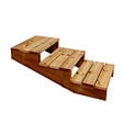 VINUOVO - Escalier bois avec marches XL h42cm 3 m l60cm ouvert - vignette