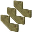 VINUOVO - Pack 3 pièces - Limon bois autoclave - 2 marches - H 34cm - vignette