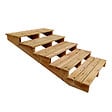 VINUOVO - Escalier bois avec marches XL h68cm 5 m l120cm ouvert - vignette