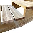 VINUOVO - Escalier bois avec marches XL h68cm 5 m l120cm ouvert - vignette
