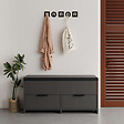 CONCEPT USINE - Meuble à chaussures - 4 rangements - noir POLI $ - vignette
