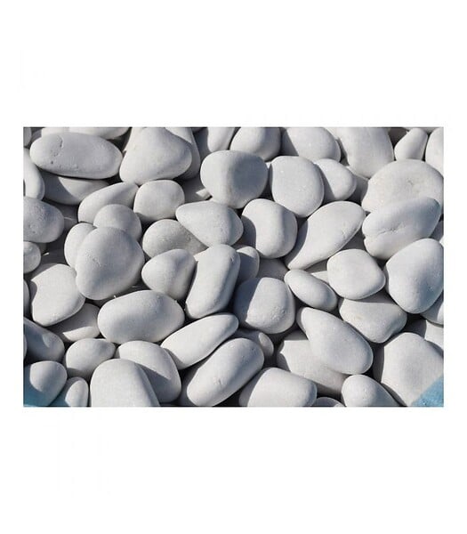 RACINE - Galet marbre blanc pur 25-40mm, filet de 20 kg - F-PAI051 - large