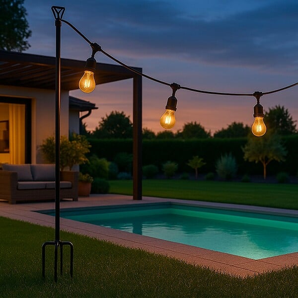 LUMISKY - Support à planter pour guirlande PENDILO H280cm - large