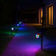 LUMI JARDIN - 2 Spots solaires projecteurs SPIKY Multicolore 100LM - vignette
