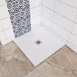 AICA SANITAIRE - Receveur de douche 90x90cm extra-plat antidérapant avec une grille en ABS - vignette